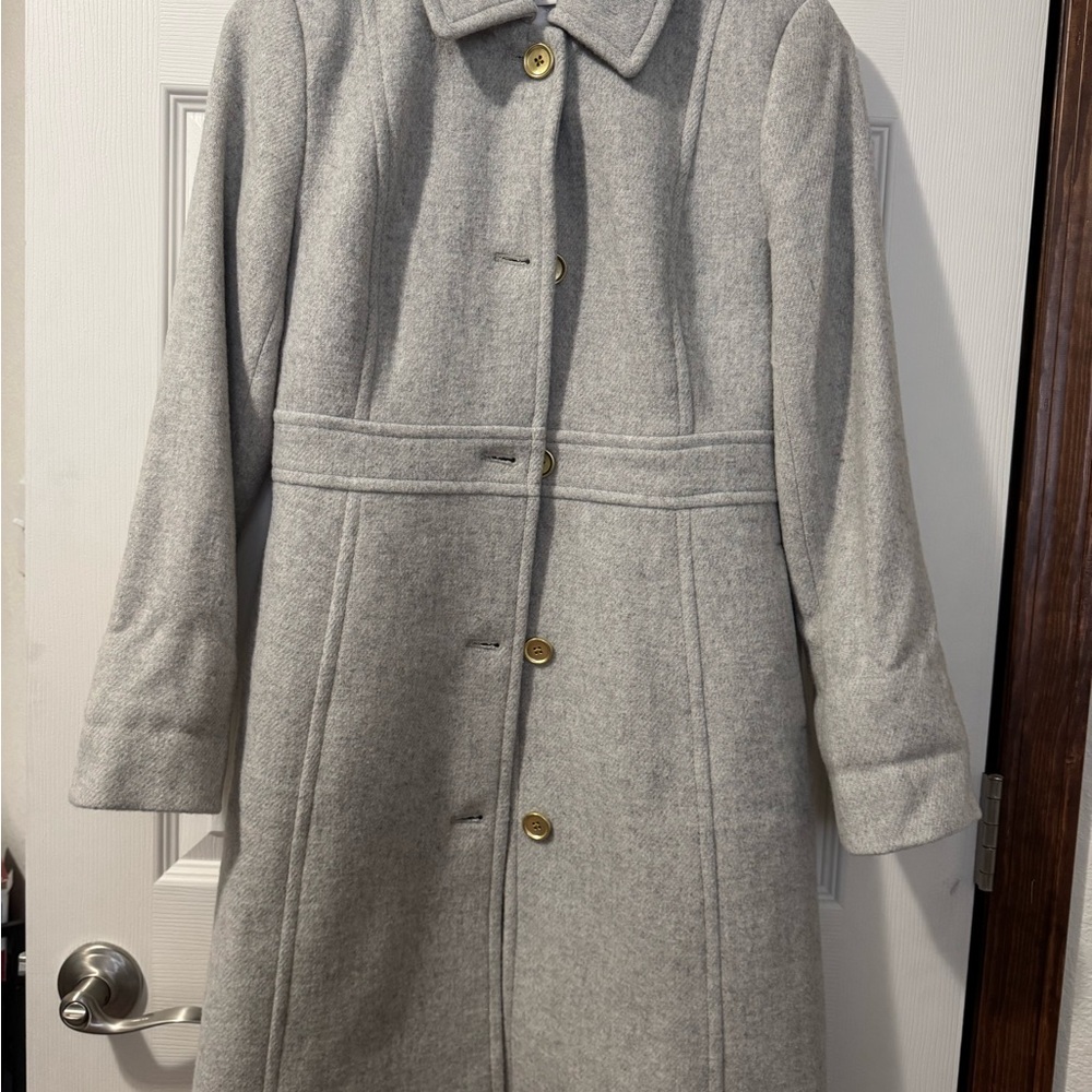 J. Crew Factory Gray Blazer Classic Wool Blend